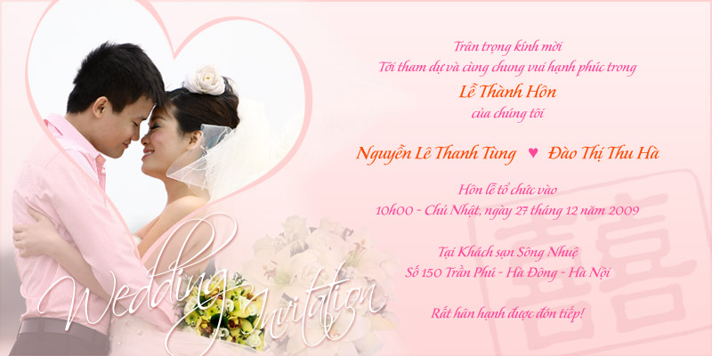 thiệp báo hỷ qua email